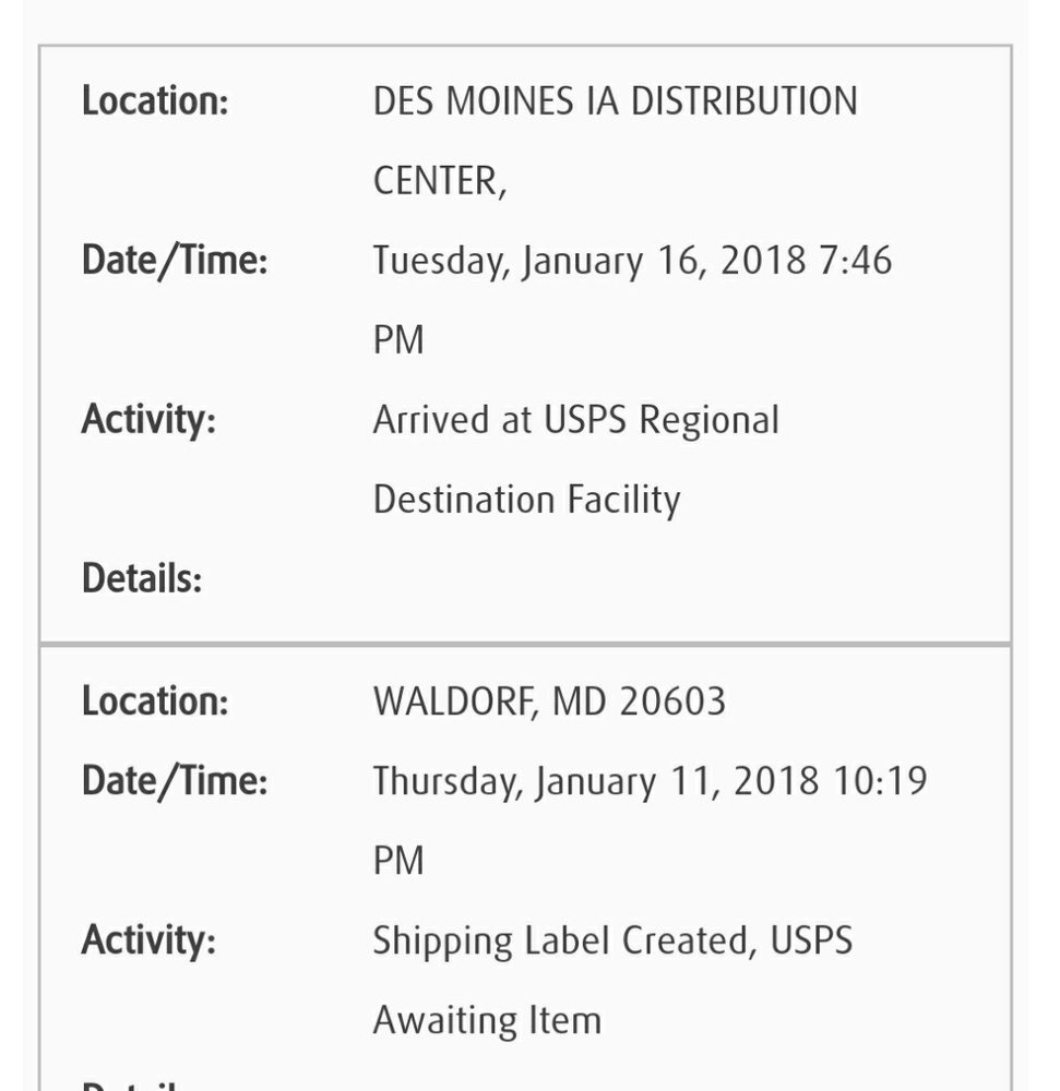 Recent Tracking From Usps!! View 4